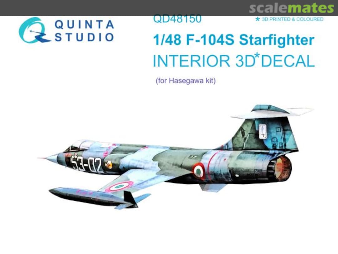 Boxart F-104S Starfighter interior 3D decals QD48150 Quinta Studio