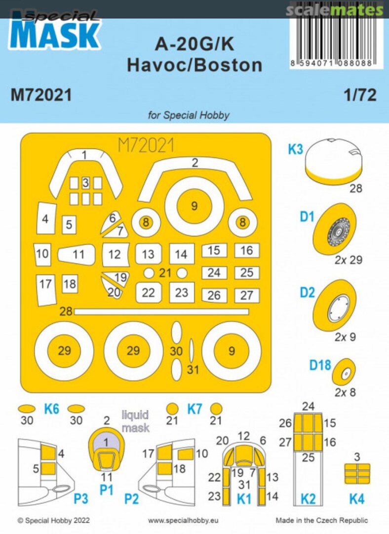 Boxart A-20G/K Havoc/Boston 100-M72021 Special Hobby