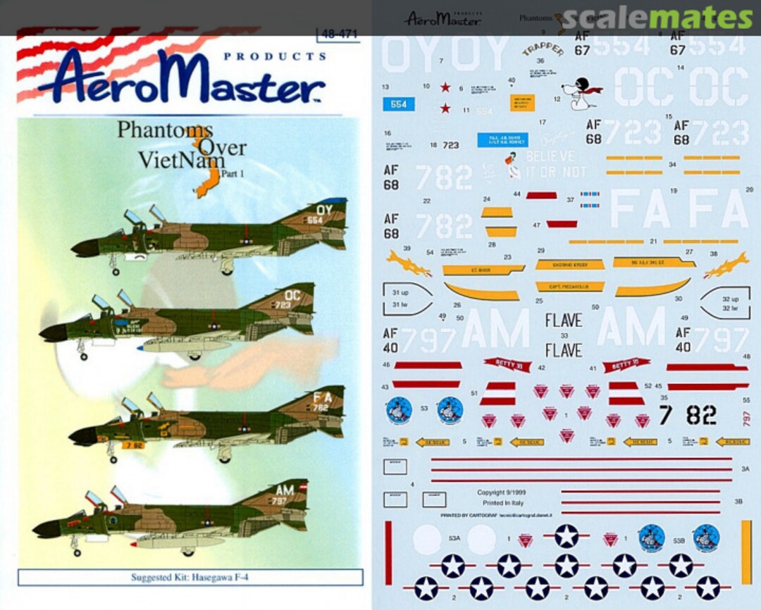 Boxart Phantoms Over Vietnam 48-471 AeroMaster