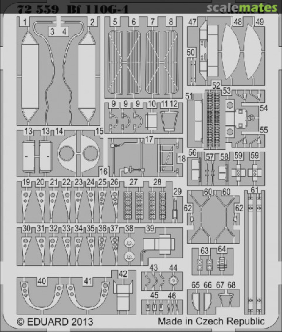 Boxart Bf 110G-4 72559 Eduard