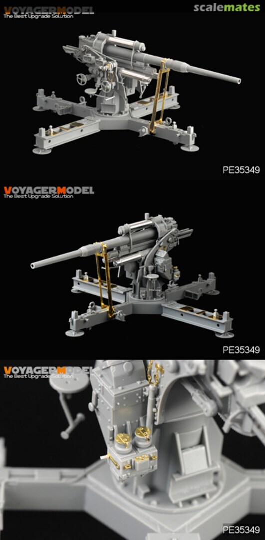 Boxart 8.8cm FlaK 37 mit Behelfslafette PE35349 Voyager Model