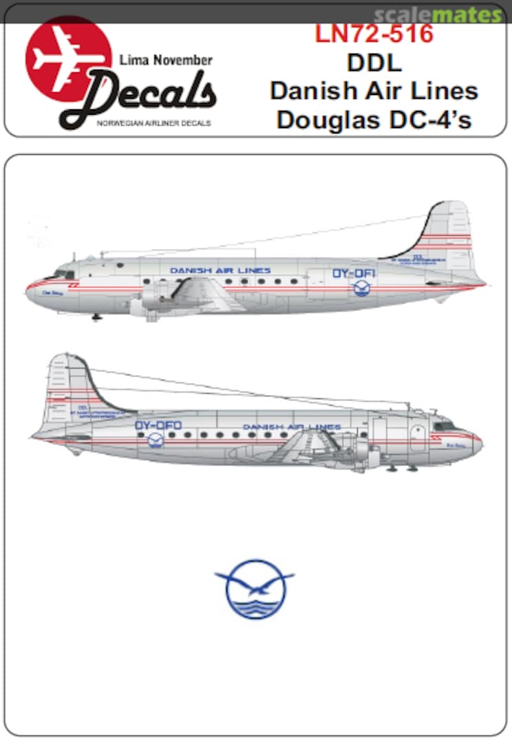 Boxart DC-4 LN72-516 Lima November Decals