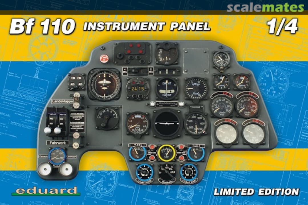 Boxart Messerschmitt Bf 110 Instrument panel 14001 Eduard