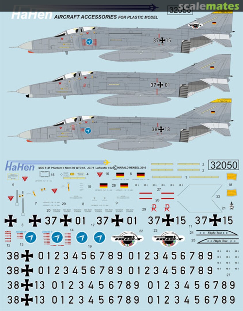 Boxart F-4F Phantom II WTD61, JG71 32050 HaHen