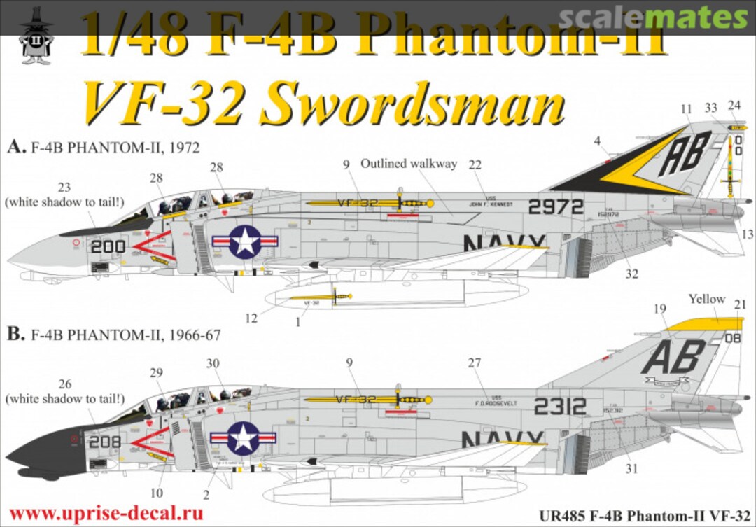 Boxart F-4B Phantom II UR485 UpRise