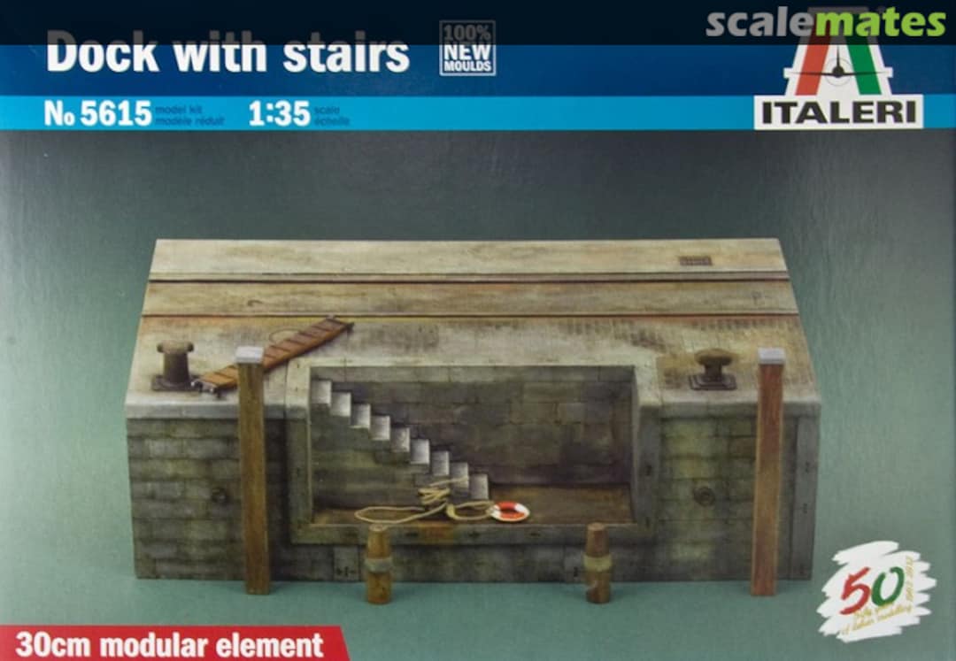 Boxart Dock with stairs 5615 Italeri