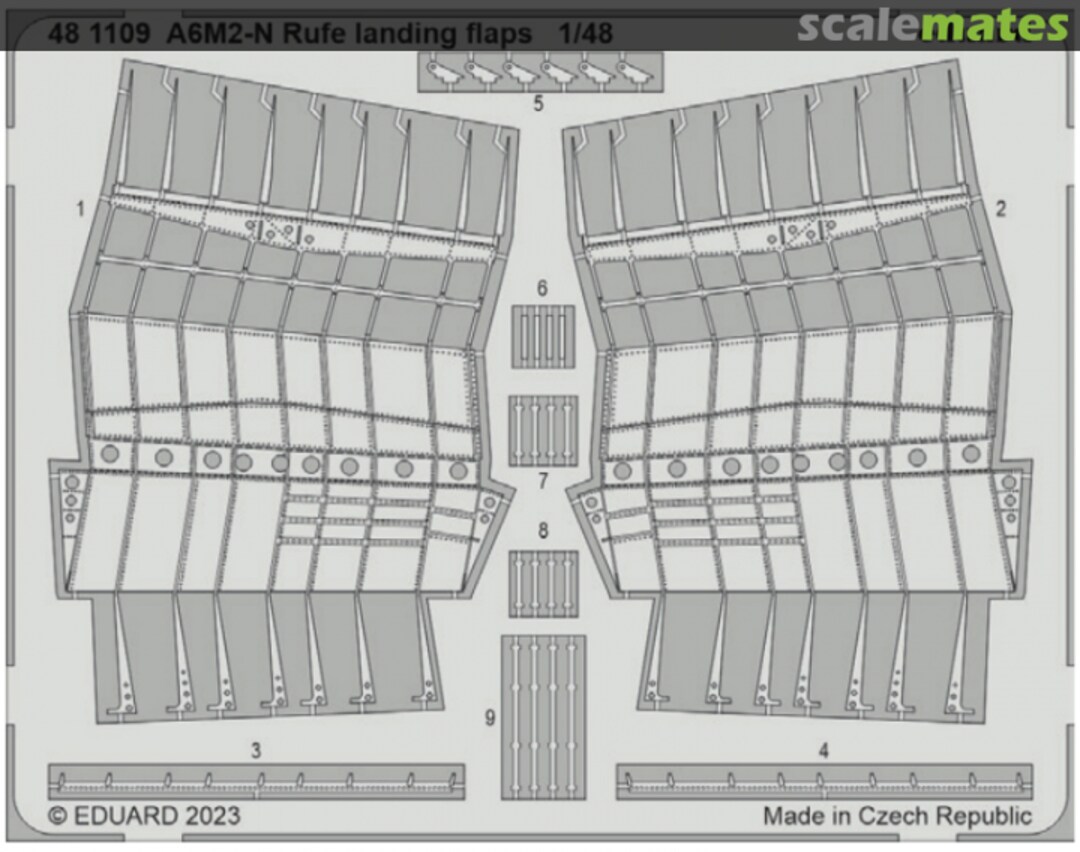 Boxart A6M2-N Rufe landing flaps 481109 Eduard