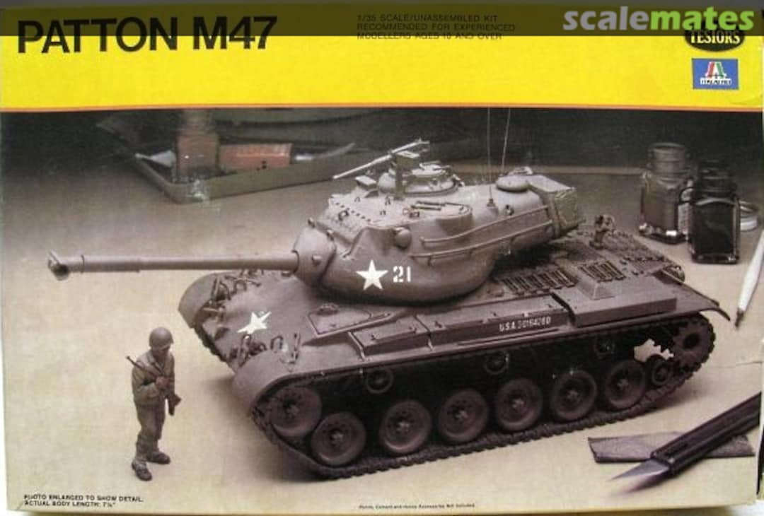 Boxart Patton M47 802 Testors