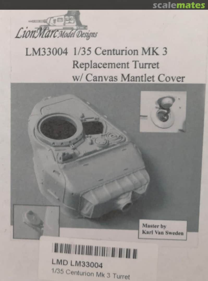 Boxart Centurion Mk 3 Turret with Canvas Cover LM33004 LionMarc