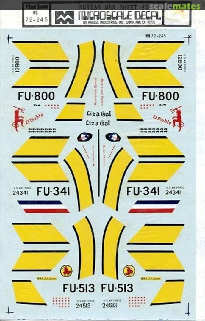 Boxart Korean War F-86 E/F 72-245 Microscale