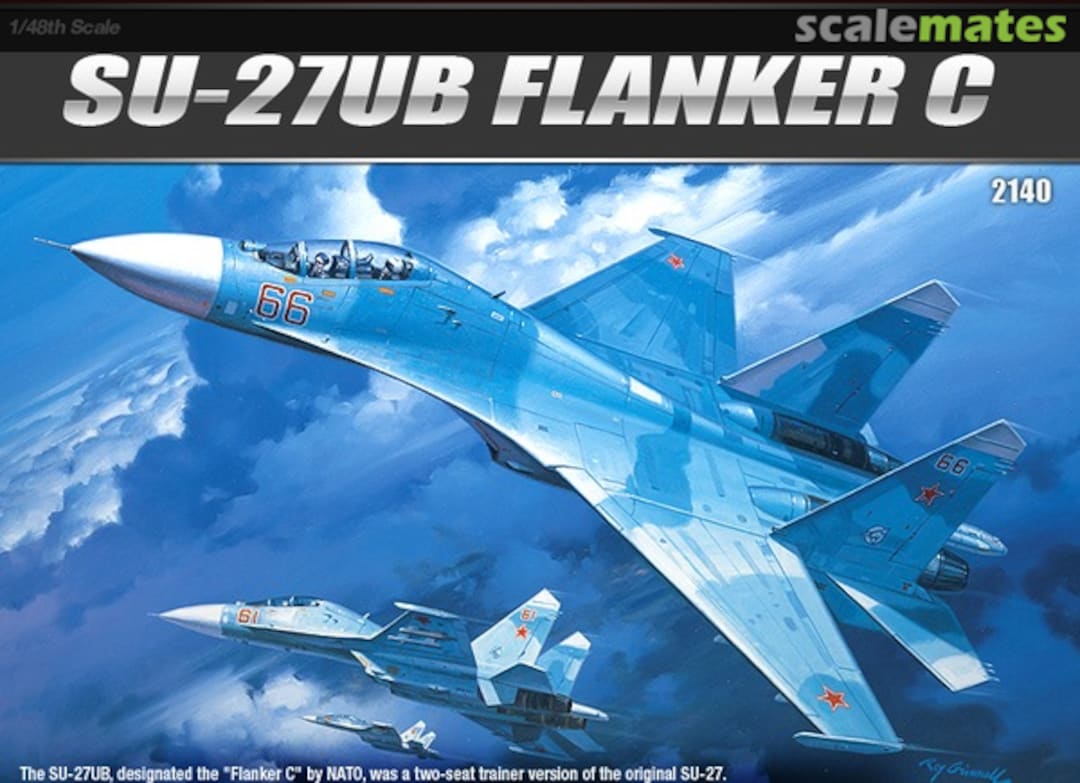 Boxart Sukhoi Su-27UB Flanker C 2140 Academy