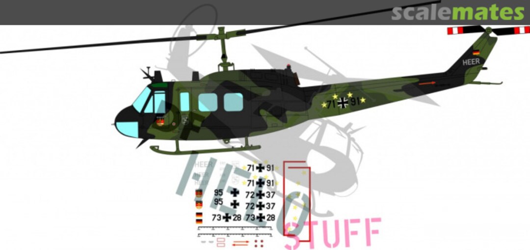 Boxart Bell UH-1D "Transporthubschrauberregiment 30 - Hot Blade 2014" DF32172 DF HeloStuff