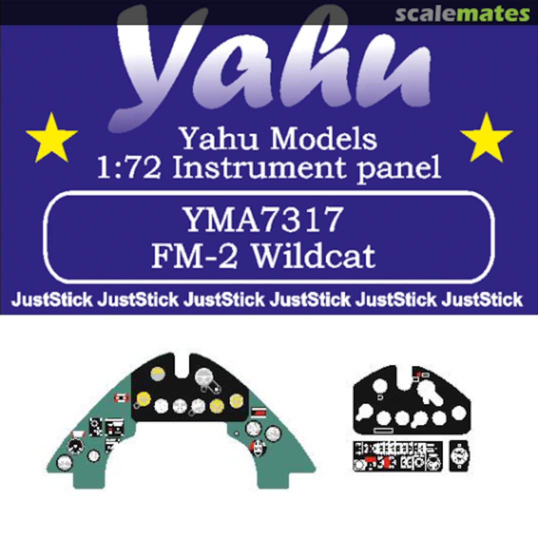 Boxart FM-2 Wildcat instrument panel YMA7317 Yahu Models