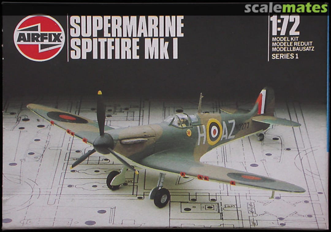 Boxart Supermarine Spitfire Mk I 01071 Airfix