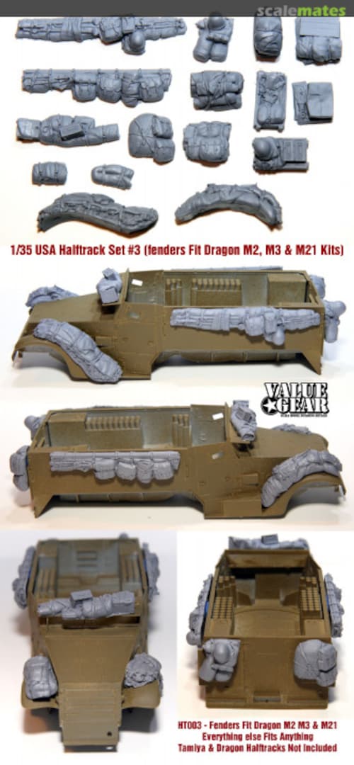 Boxart Halftrack Pack & Fender Set #3 HT003 Value Gear