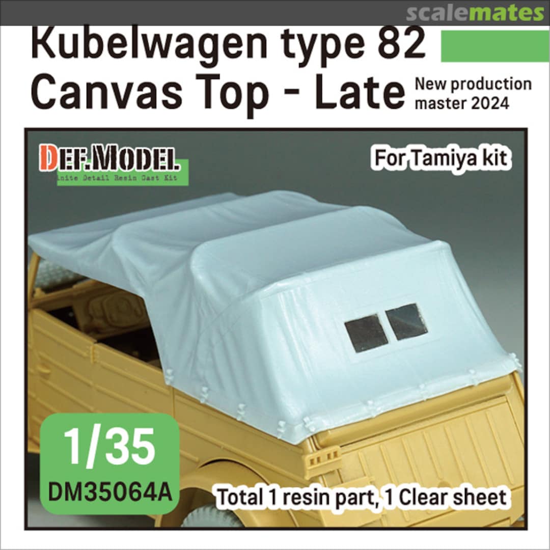 Boxart Kubelwagen Type 82 Canvas Top - Late DM35064A Def.Model