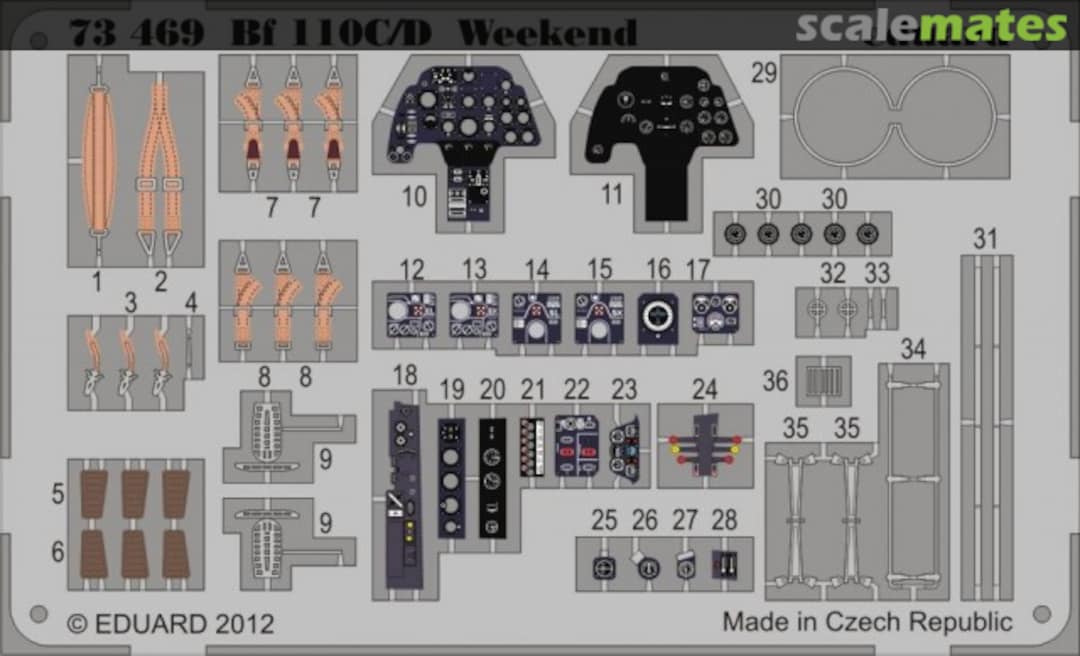 Boxart Bf 110C/D Weekend 73469 Eduard