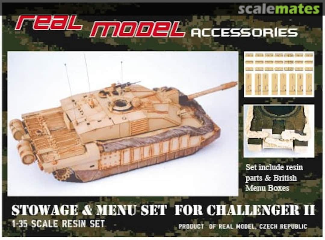 Boxart Stowage and Menu Set for Challenger II RMA35188 Real Model