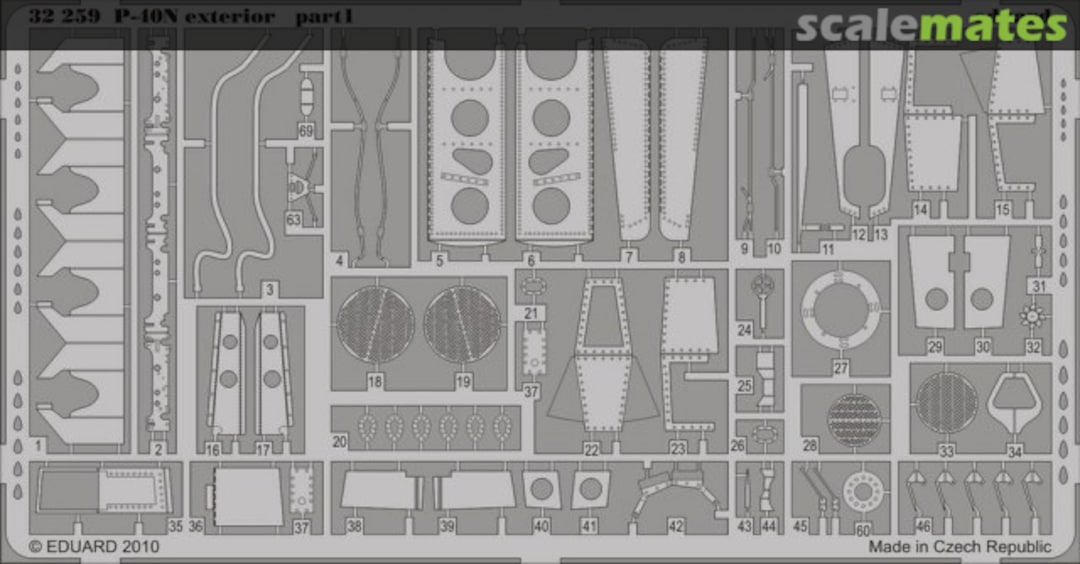 Boxart P-40N exterior 32259 Eduard