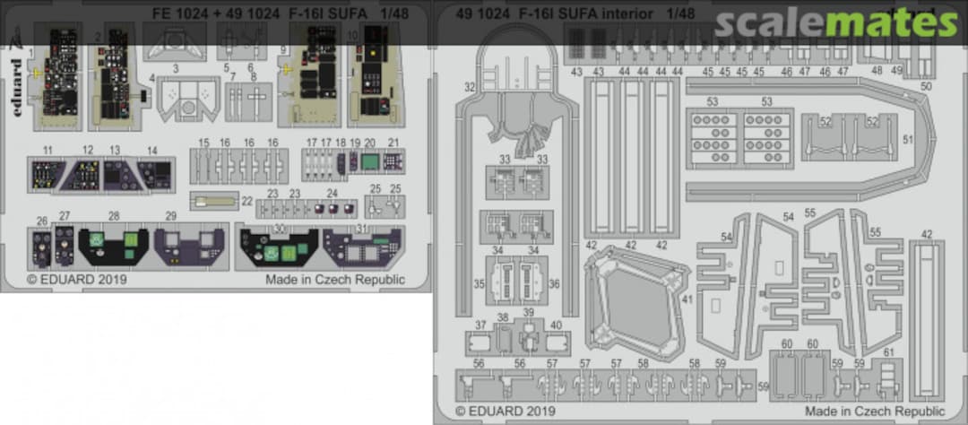 Boxart F-16I SUFA interior 491024 Eduard