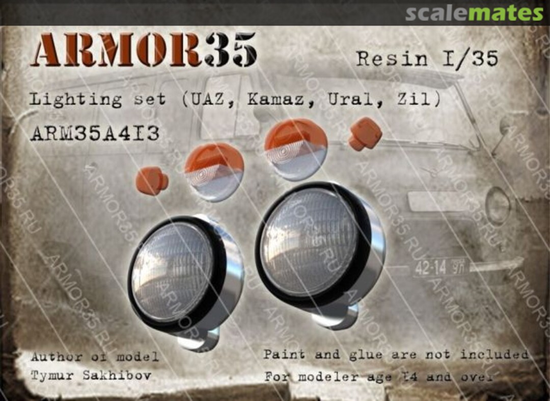 Boxart Lighting set (UAZ, Kamaz, Ural, Zil) ARM35A413 Armor35