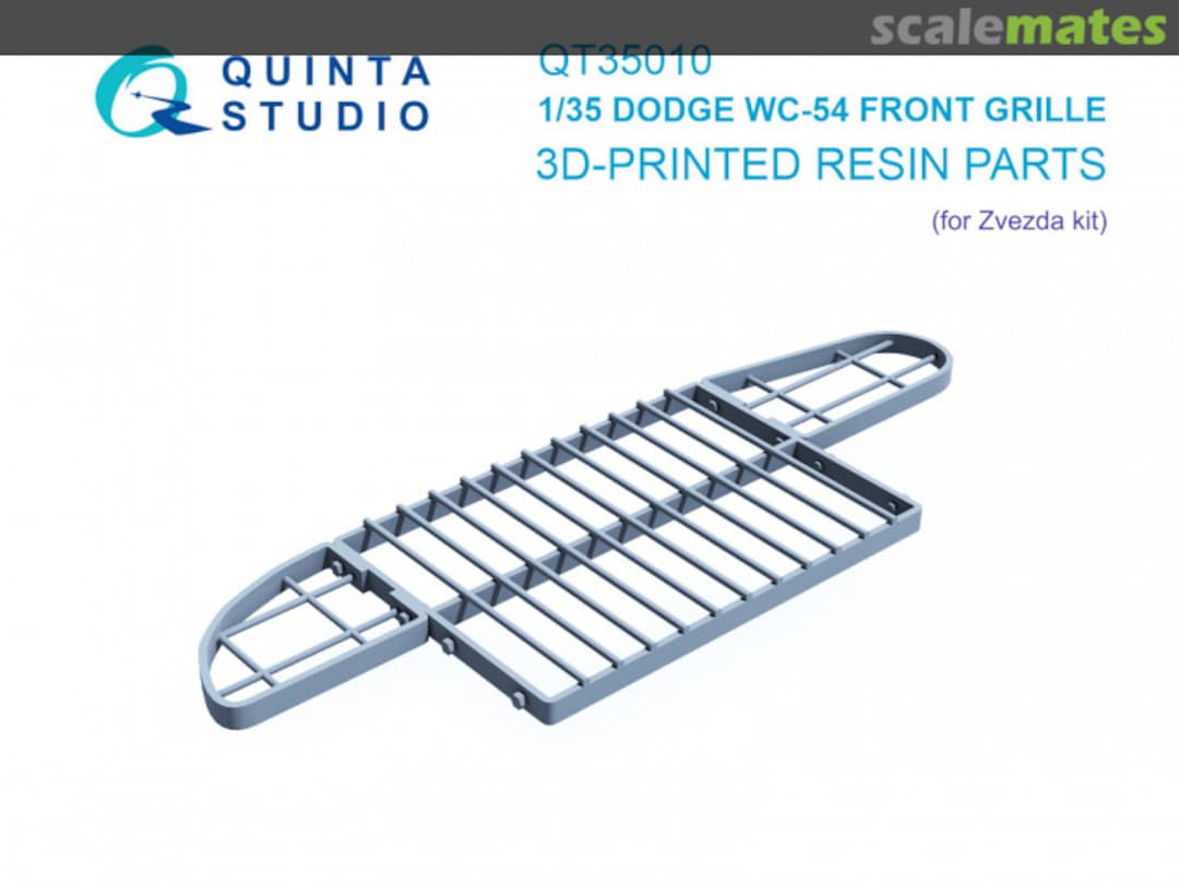 Boxart Dodge WC-54 Front Grille 3D printed resin parts QT35010 Quinta Studio