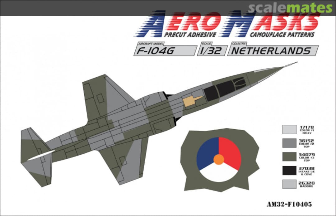 Boxart F-104G Netherlands AM32-F10405 AeroMasks