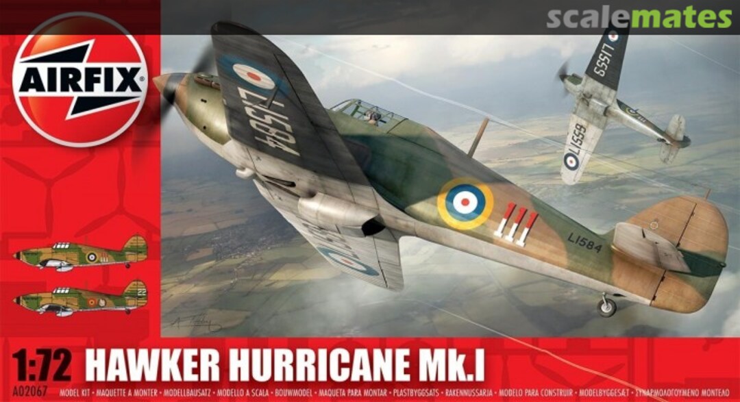 Boxart Hawker Hurricane Mk.I A02067 Airfix