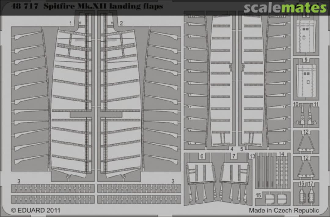 Boxart Spitfire Mk.XII landing flaps 48717 Eduard