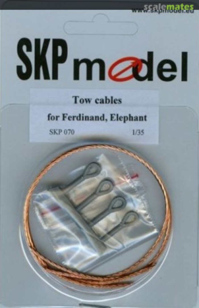 Boxart Tow cables for Ferdinand/Elefant SKP 070 SKP model