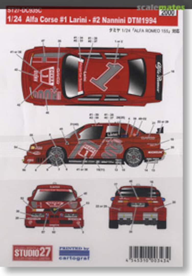 Boxart Alfa Romeo 155 V6 T1 ST27-DC935C Studio27