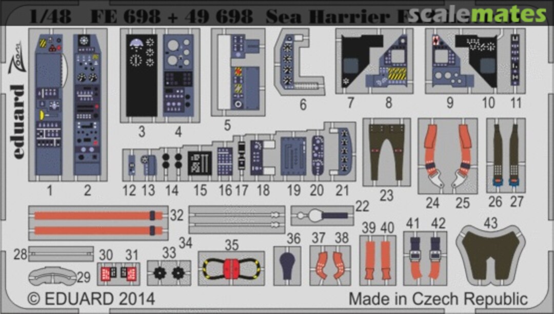 Boxart Sea Harrier FA2 interior 49698 Eduard