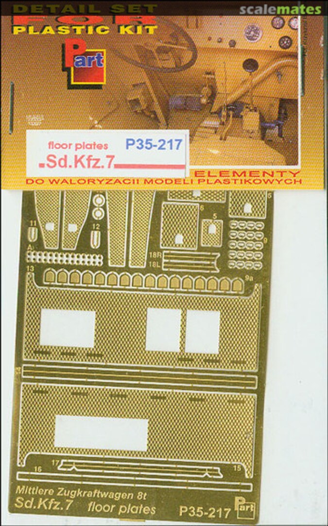 Boxart Sd.Kfz.7 Floor Plates Trumpeter P35-217 Part