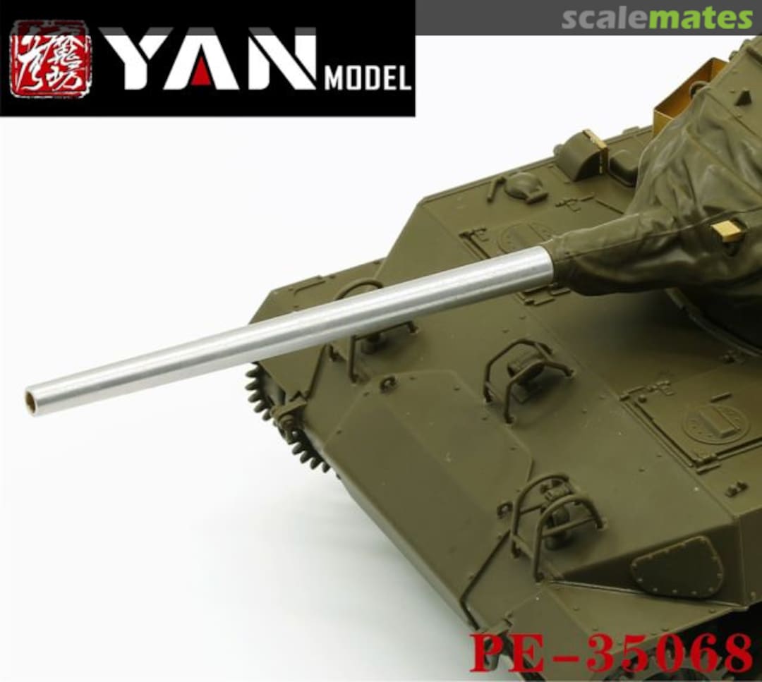 Boxart U.S. M18 Hellcat Tank Destroyer Metal Gun Barrel 1 PCS PE-35068 Yan Model