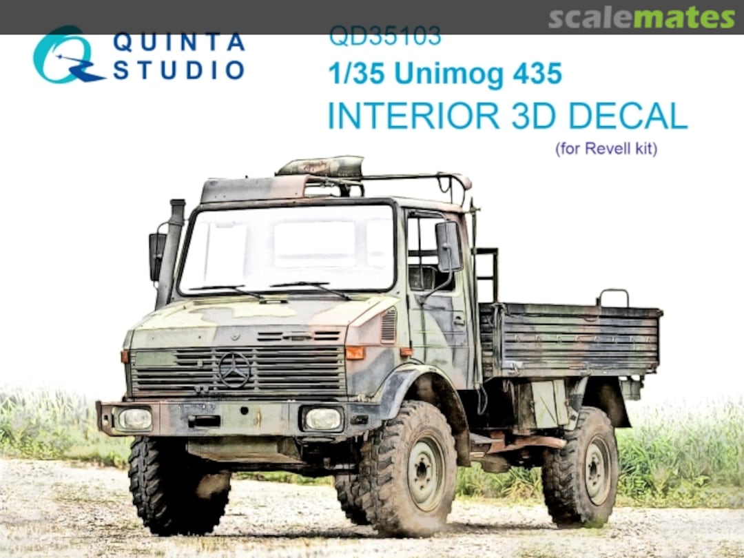 Boxart Unimog 435 interior 3D decals QD35103 Quinta Studio