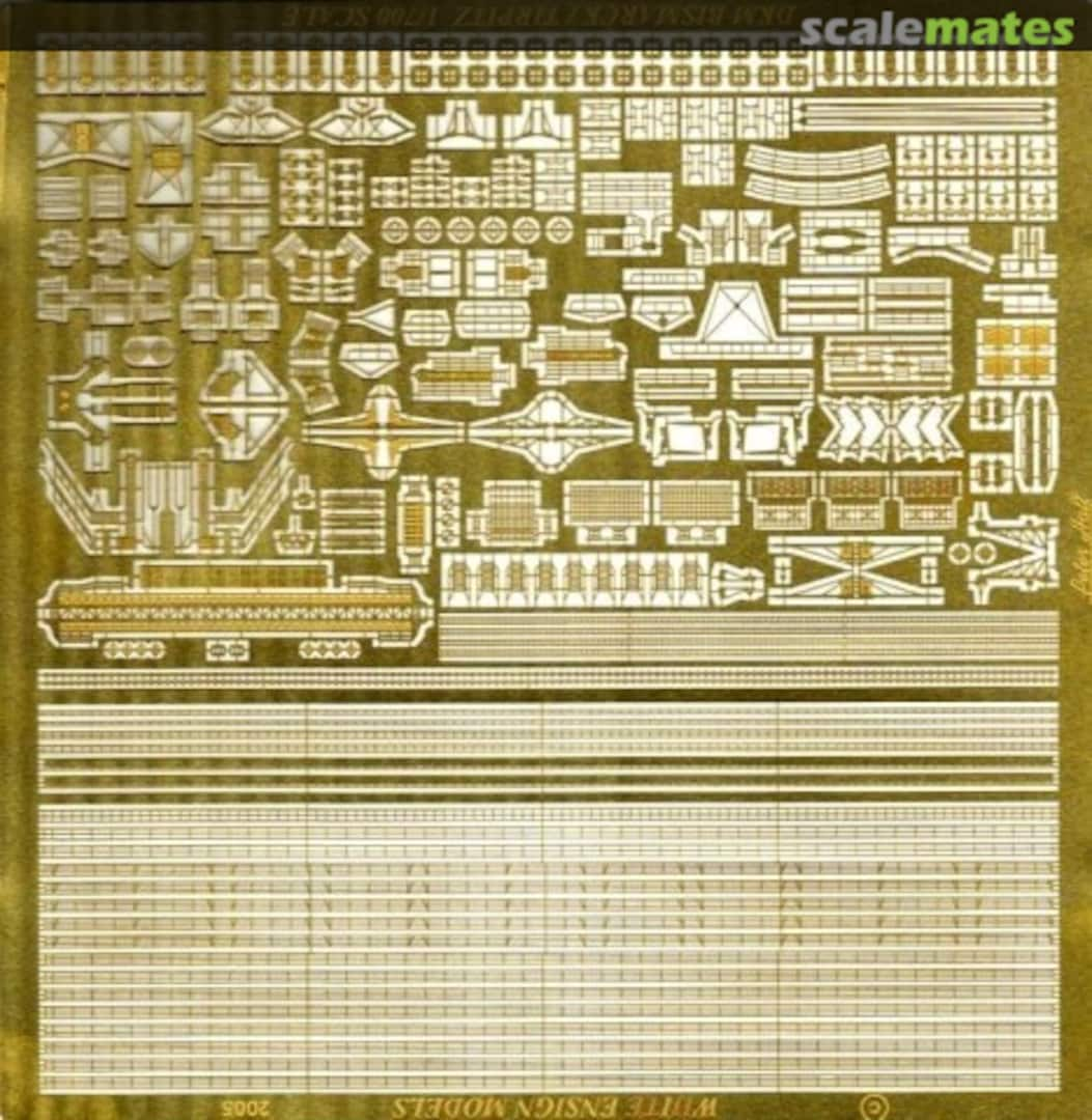 Boxart Fotoätzteilesatz für Bismarck + Tirpitz PE 752 White Ensign Models