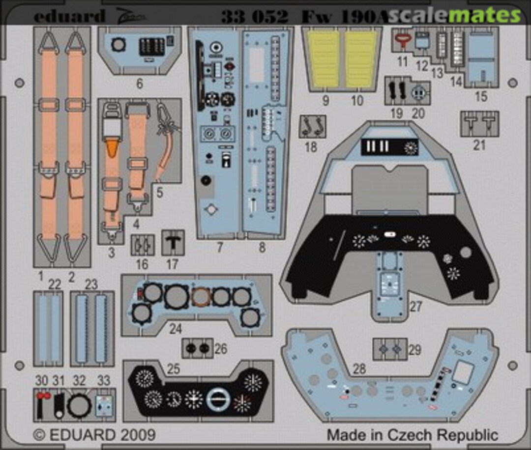 Boxart Fw 190 A-5 interior 33052 Eduard