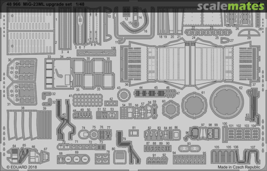 Boxart MiG-23ML upgrade set 48966 Eduard