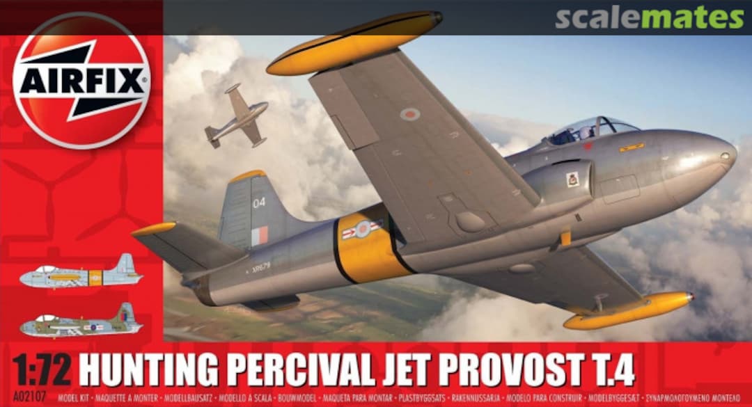 Boxart Hunting Percival Jet Provost T.4 A02107 Airfix