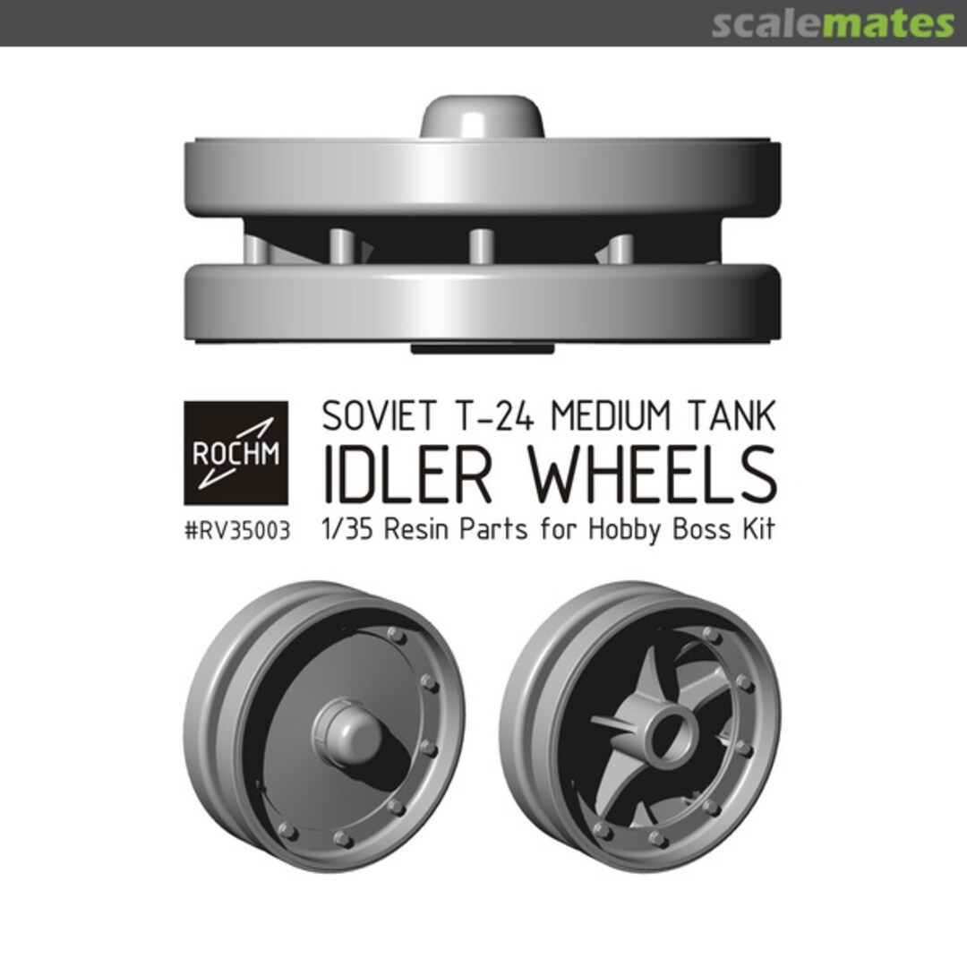 Boxart Soviet T-24 Medium Tank Idler Wheels RV35003 Rochm