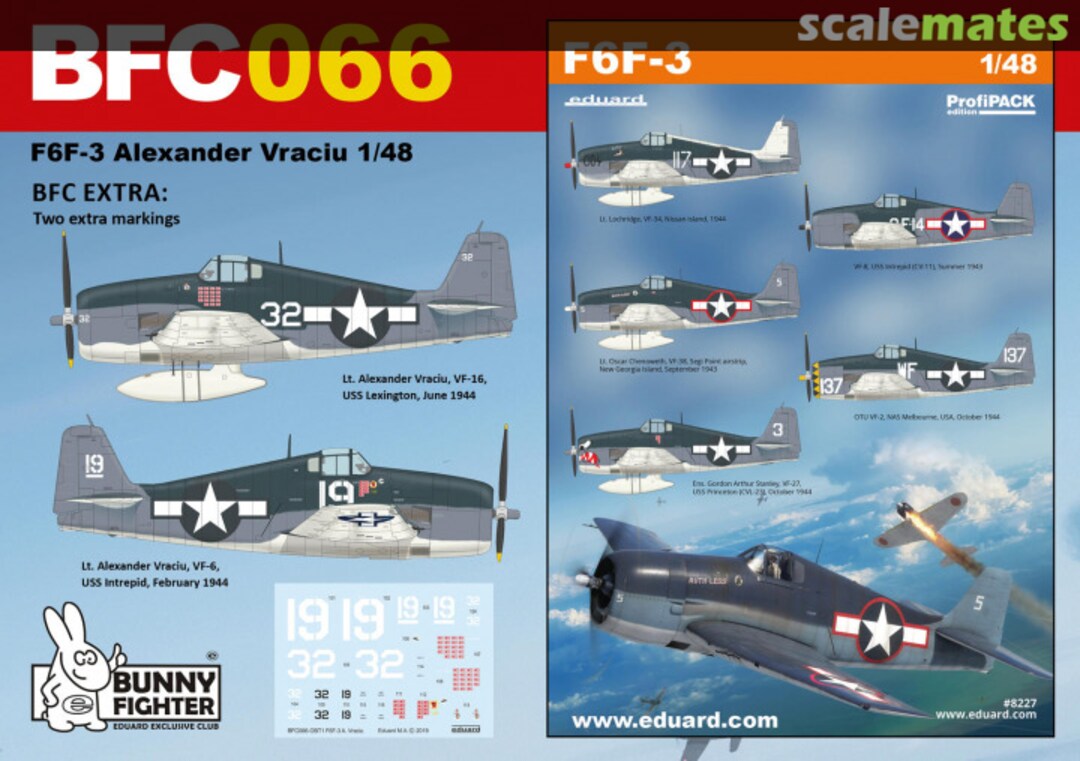 Boxart F6F-3 Alexander Vraciu BFC066 Eduard