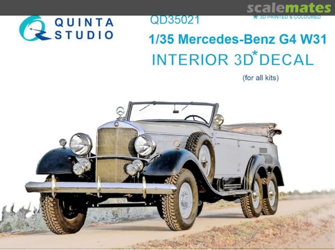 Boxart Mercedes-Benz G4 W31 interior 3D decals QD35021 Quinta Studio