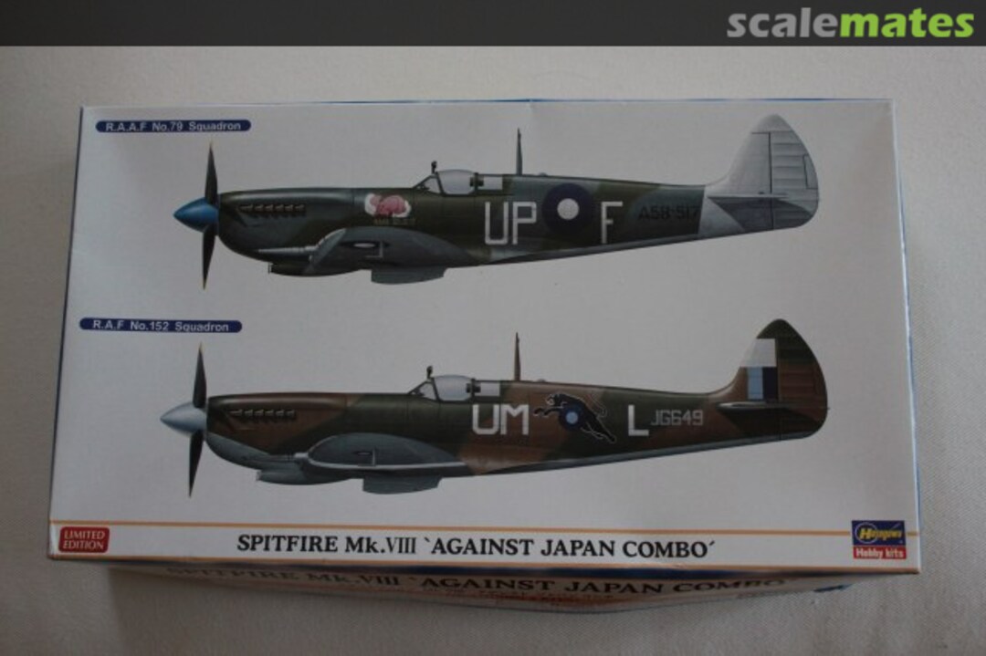 Boxart Spitfire Mk.VIII 'Against Japan Combo' 01927 Hasegawa