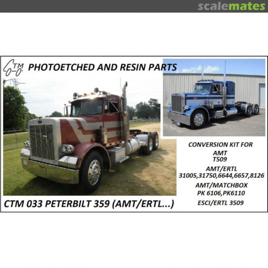 Boxart Peterbilt 359 ( AMT/Ertl ) CTM 033 Czech Truck Model