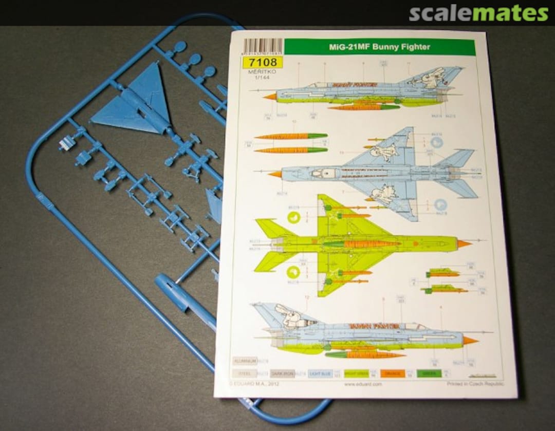 Boxart MiG-21MF Bunny Fighter 7108 Eduard