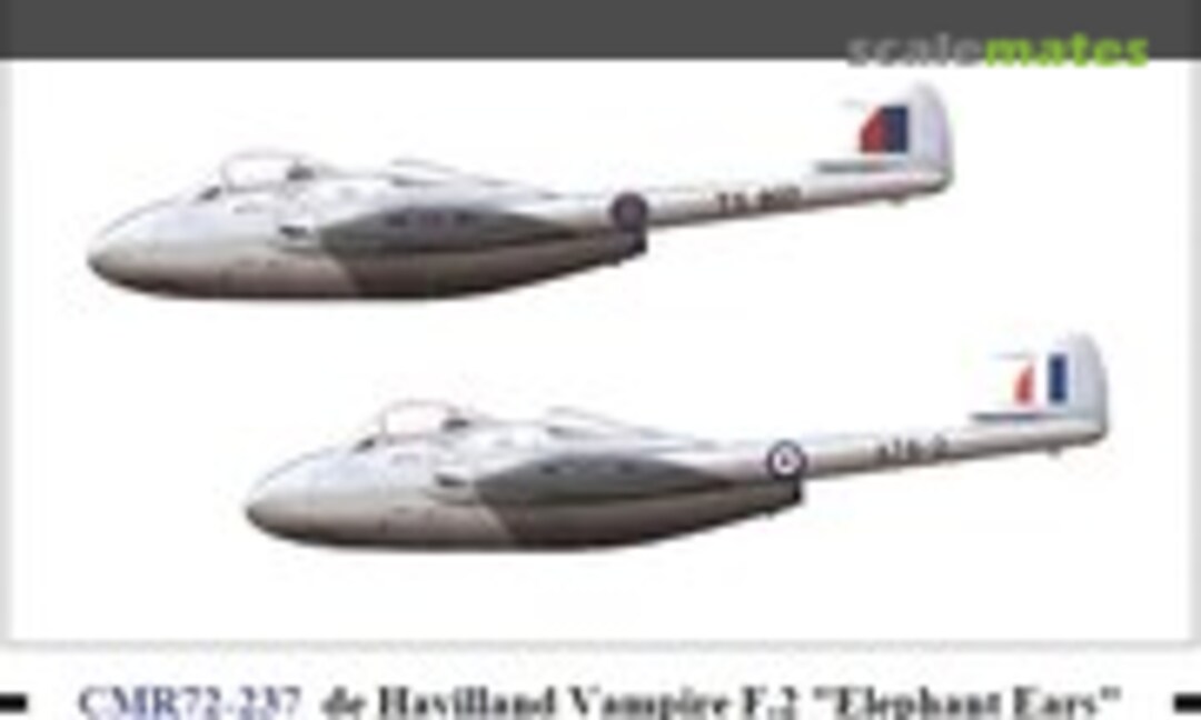 de Havilland Vampire F.2 &quot;Elephant Ears&quot; (CMR CMR72-237)