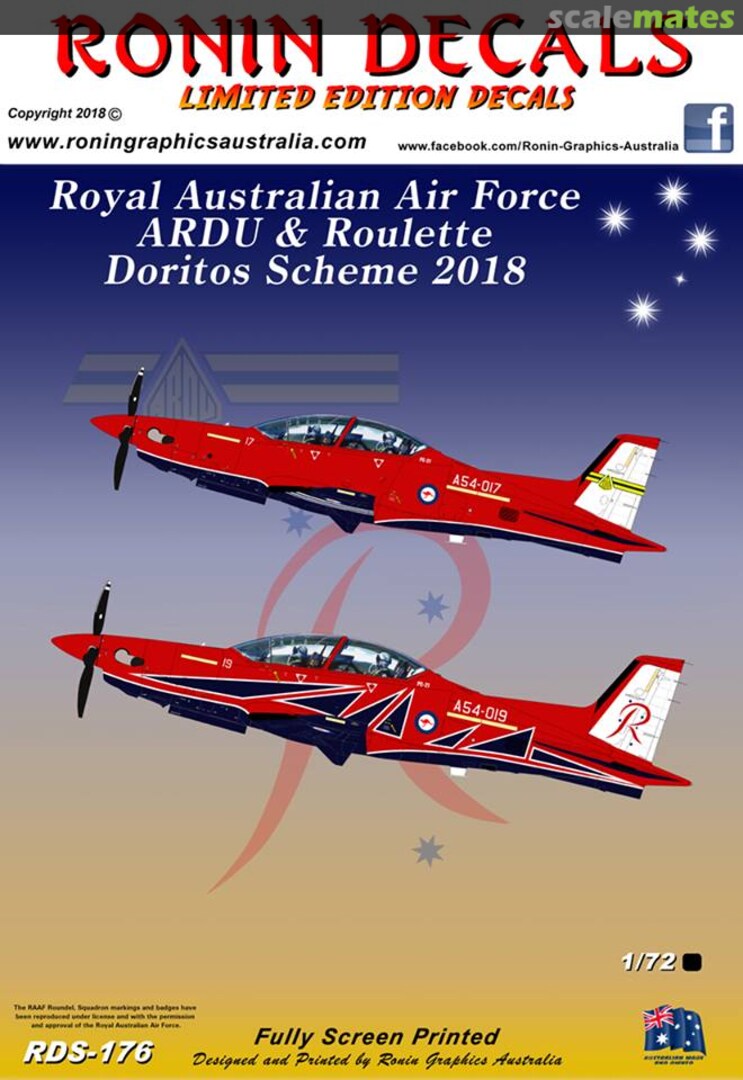 Boxart Pilatus PC-21 ARDU & Roulette Scheme 2018 RDS-176 Ronin Decals