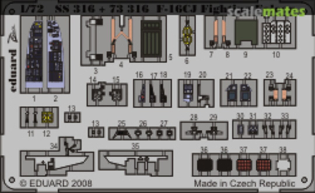 Boxart F-16CJ S.A. SS316 Eduard