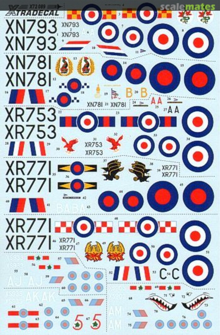 Boxart EE Lightning F2A, F6 Part 2 X72089 Xtradecal