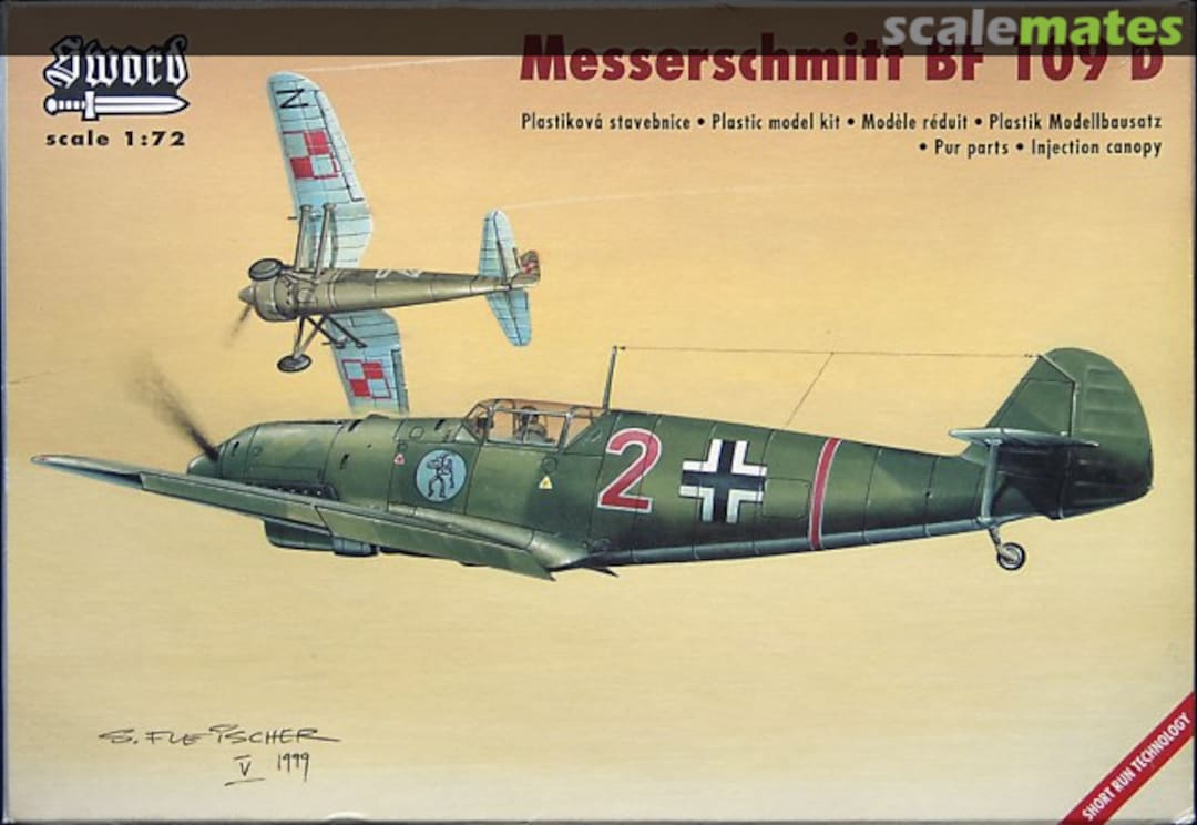 Boxart Messerschmitt Bf 109D SW 72005 Sword